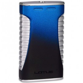 Lotus 40 Marque Cigar Lighter with Cigar Punch - Blue & Black