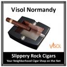 Visol Normandy Carbon Fiber Patterned Square Wooden Cigar Ashtray