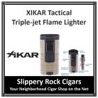 Tactical Triple-jet Flame Cigar Lighter Tan with Black