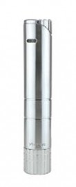 Turrim Single Jet Flame Silver Cigar Lighter 4 1/2 x 50